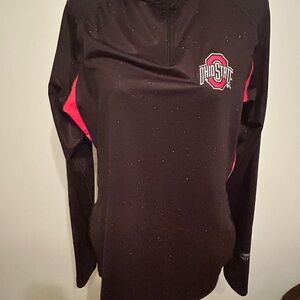 Bend Active Ohio State Black and white speckled Pullover